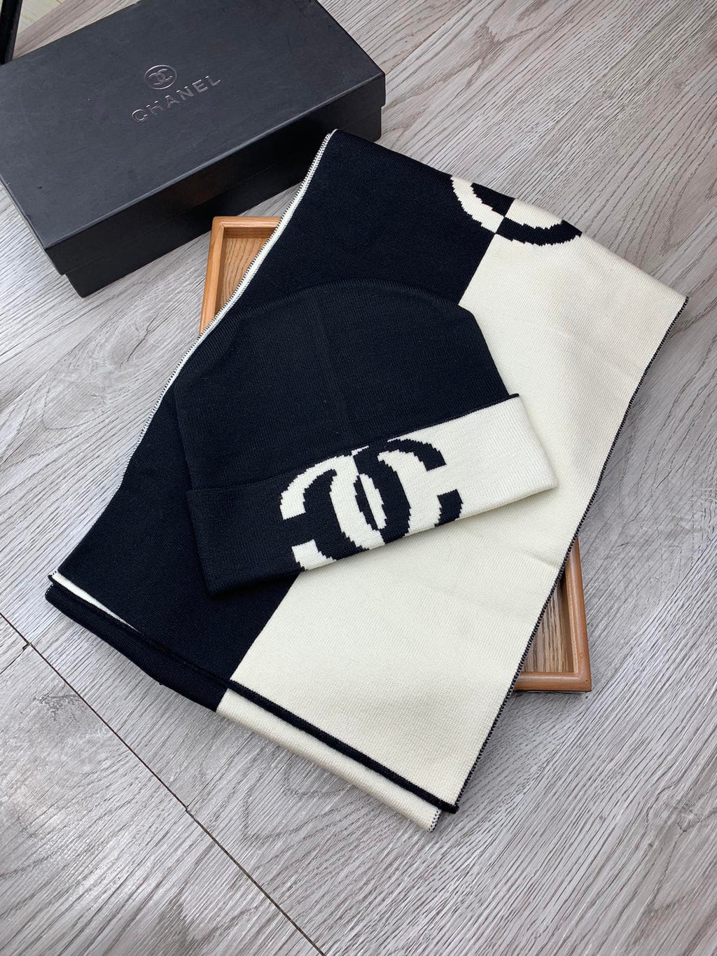 Beanie and Scarf Stylish two-piece set