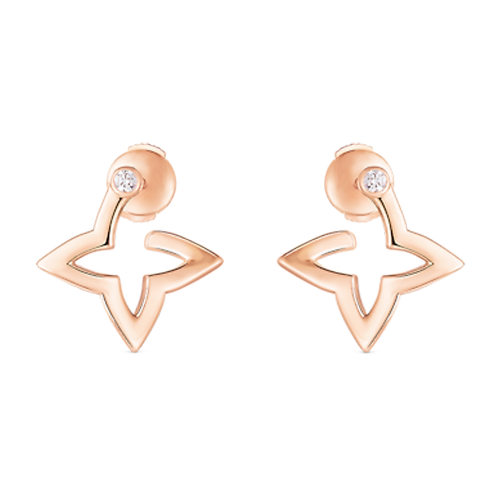 18K Louis Vuitton Blossom Mini Hoops Earrings