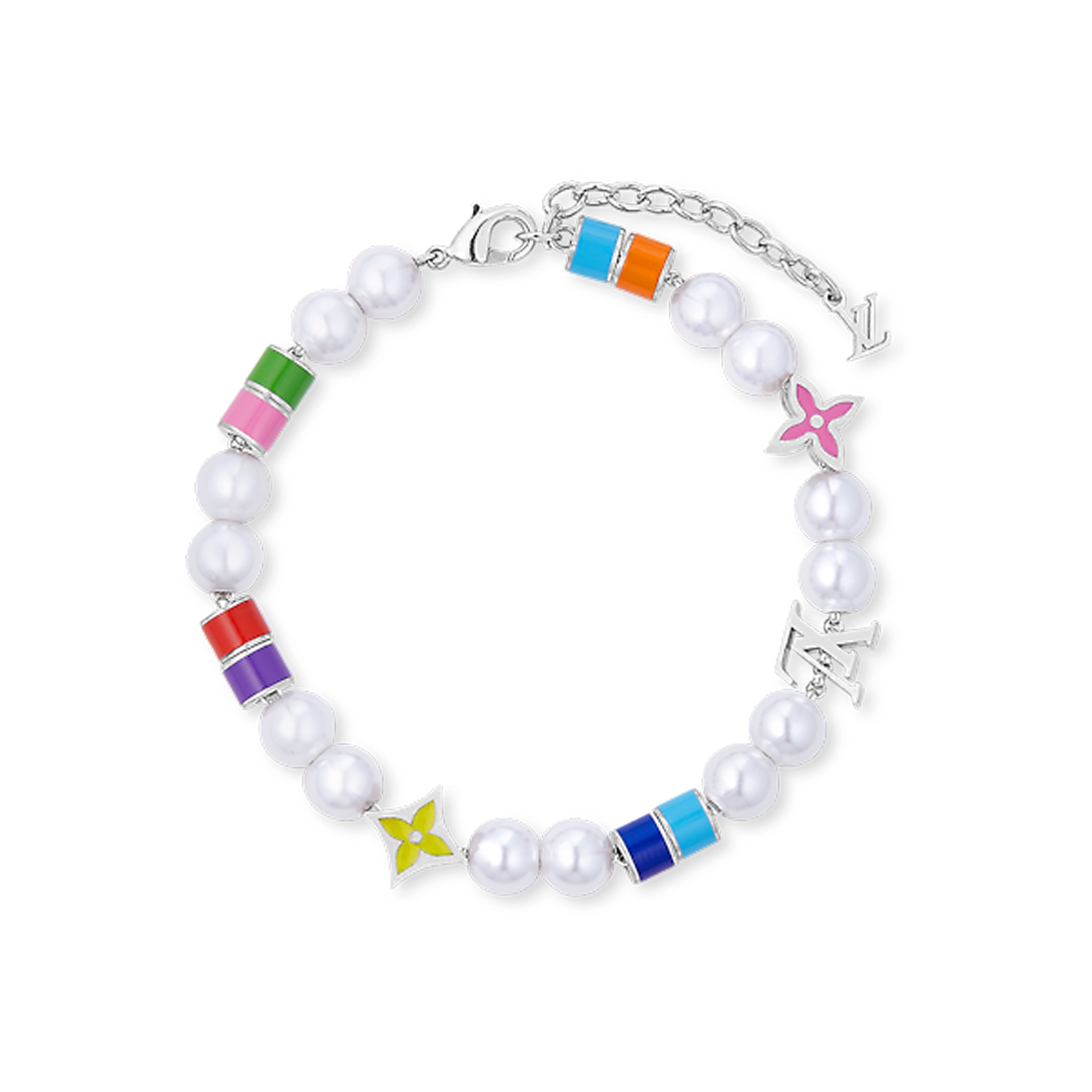 18K Louis Vuitton MNG Pearls Party Bracelet