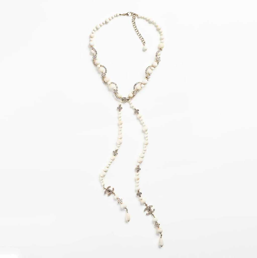 18K  Chanel Pearl Chain Necklace