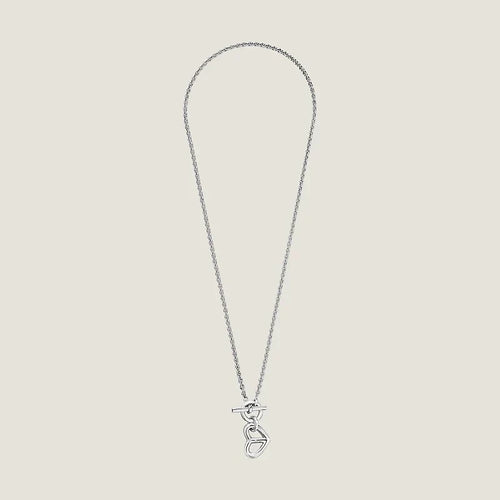 18K Cache-coeur Amulette Pendant Hermes Necklace