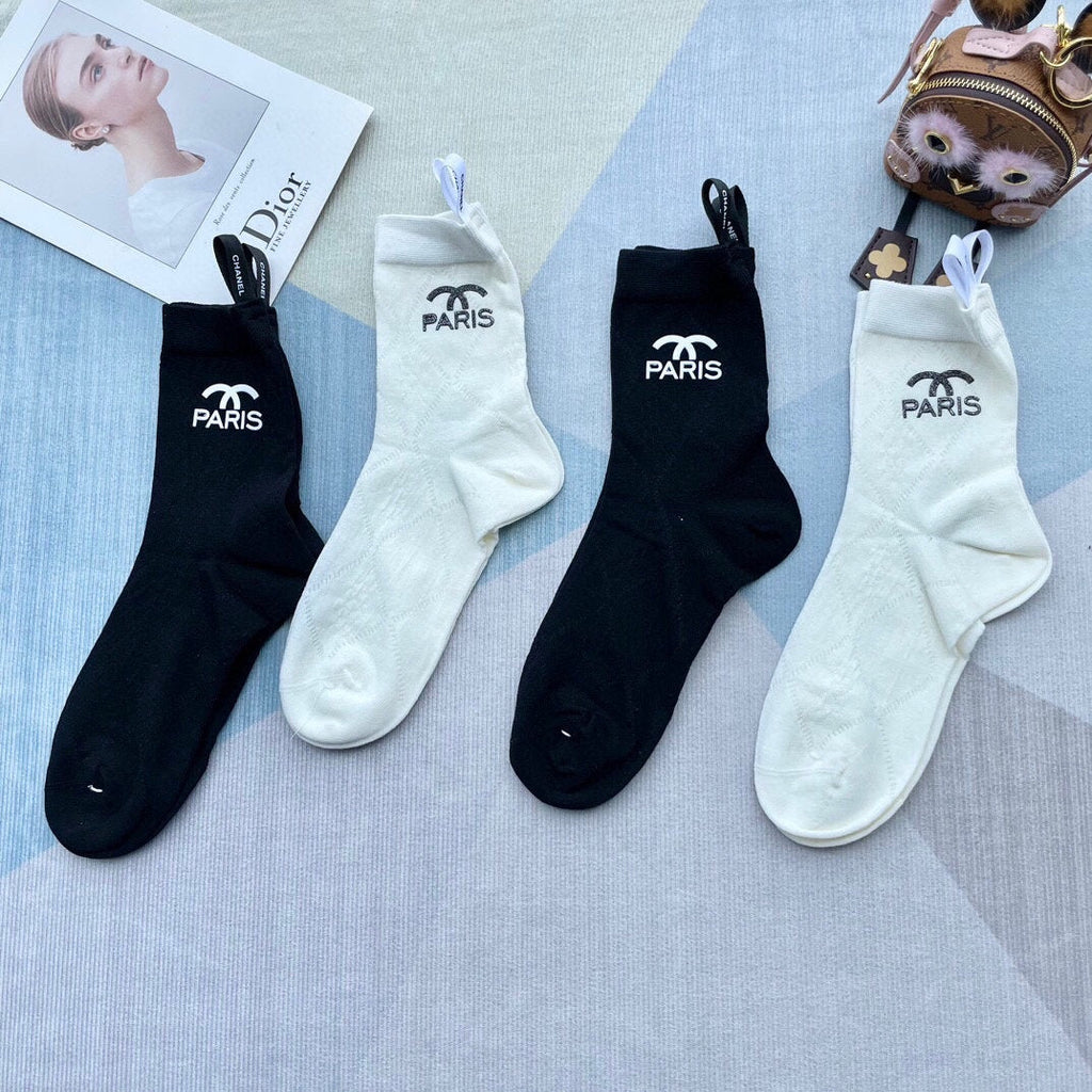 CHANEL LOW-CUT SOCKS 420750 (1 BOX )