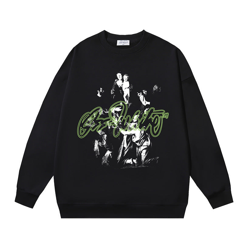 Off White Logo Cotton Sweatshirts