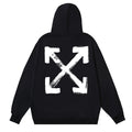 Off White Logo Drawstring Hoodie