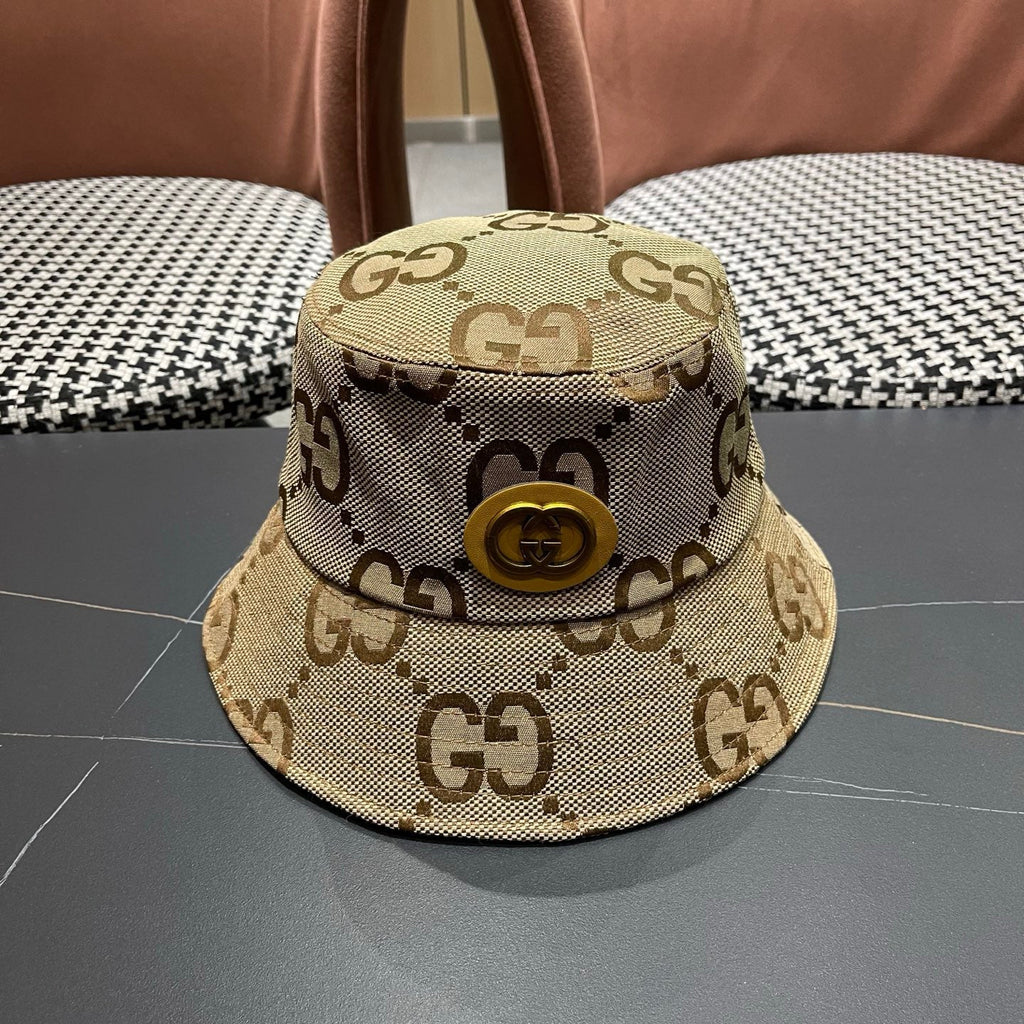 Classic Monogram Canvas Bucket Hat - Premium Unisex Streetwear