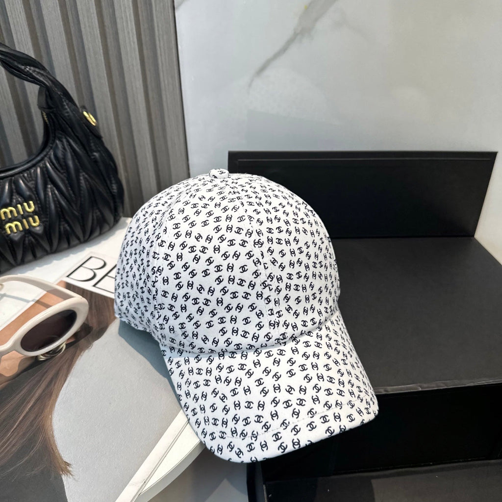 Monogram Baseball Cap in White