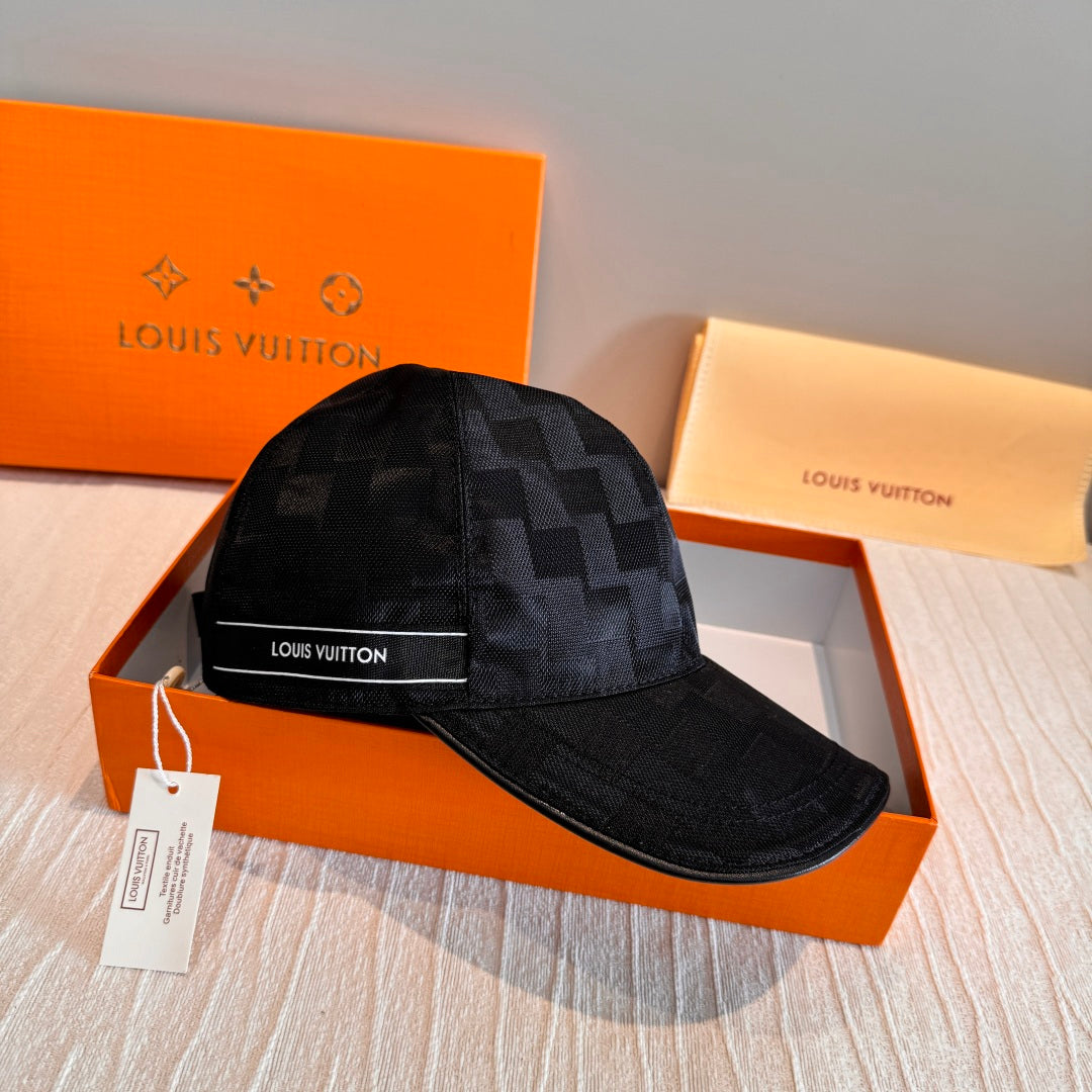 Classic Checkerboard Black Baseball Cap