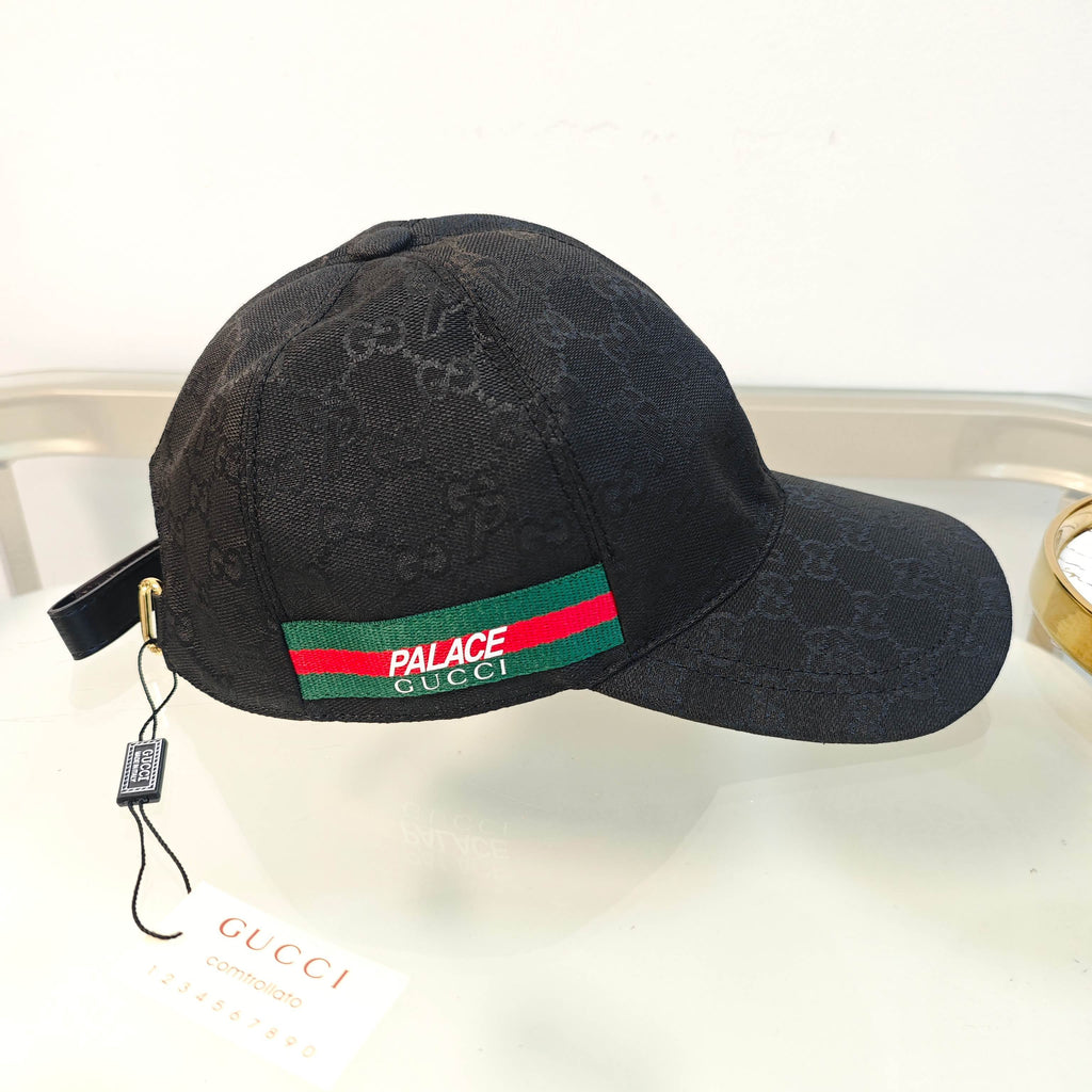 Elegant Black Monogram Baseball Cap