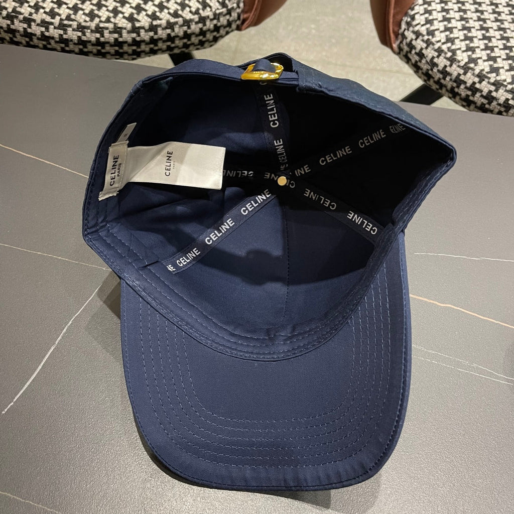 CELINE BASEBALL CAP MODEL 650286 IN NAVY BLUE FABRIC