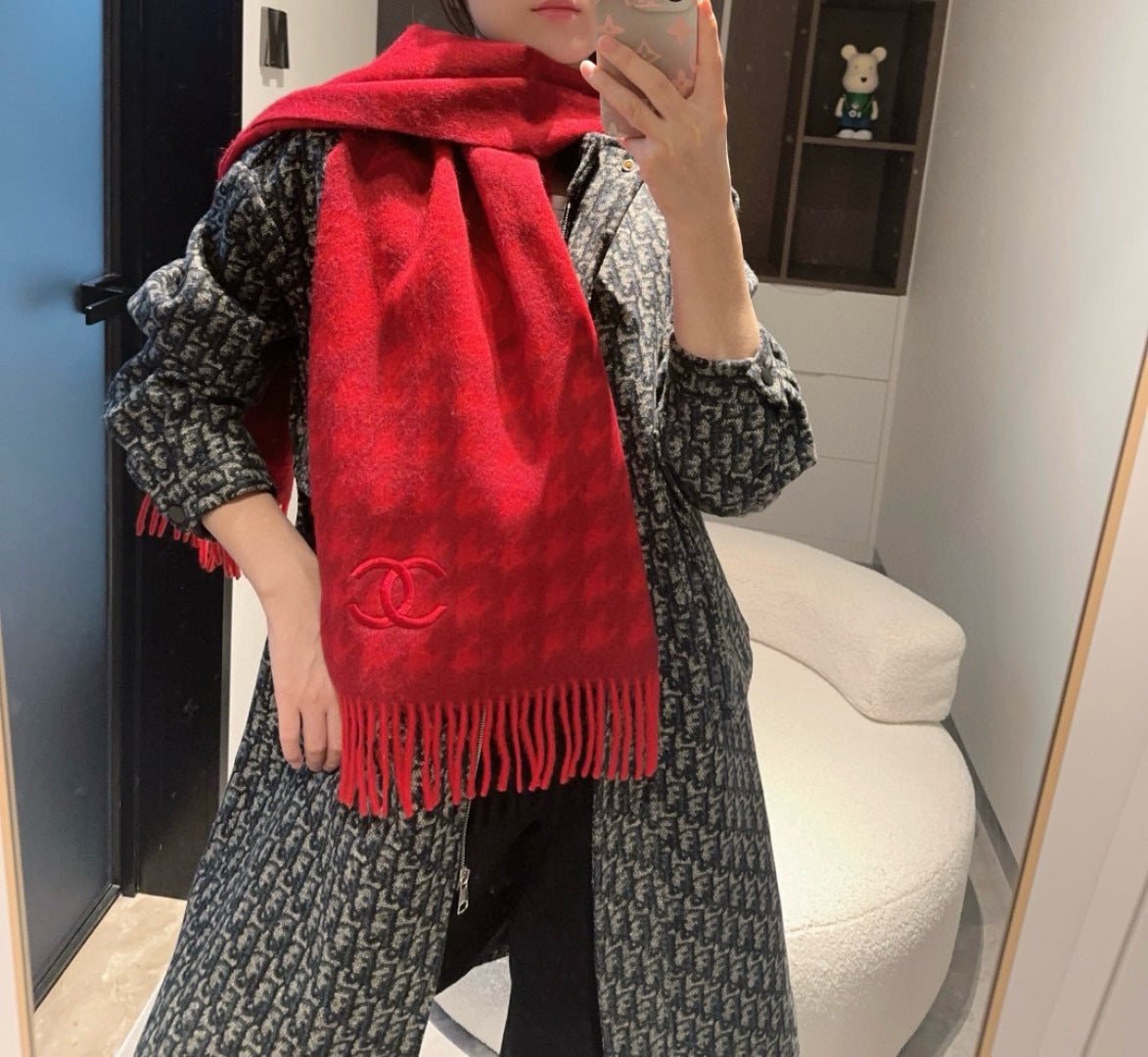 CHANEL 25S SCARF 180 CM IN CASHMERE 942937