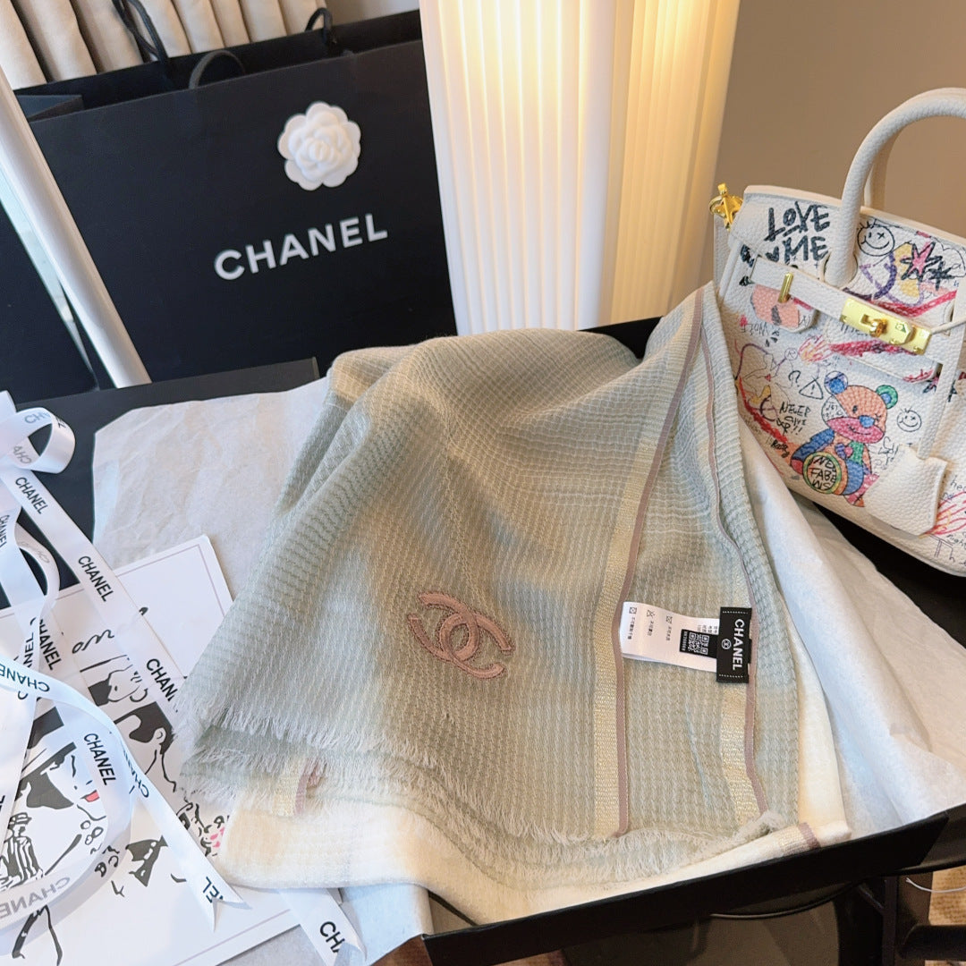 CHANEL 25S SCARF 200 CM IN CASHMERE 942959