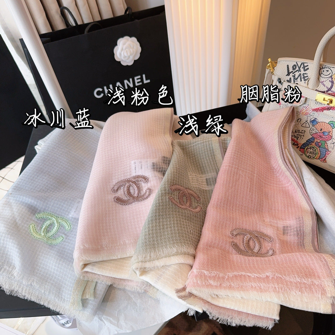 CHANEL 25S SCARF 200 CM IN CASHMERE 942962