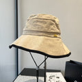 CELINE BUCKET HAT MODEL 651982 IN BEIGE SLUB FABRIC