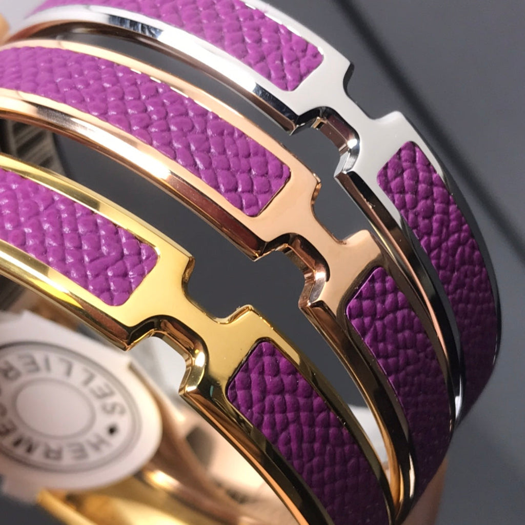 18K Olympe Purple Hermes Bracelet