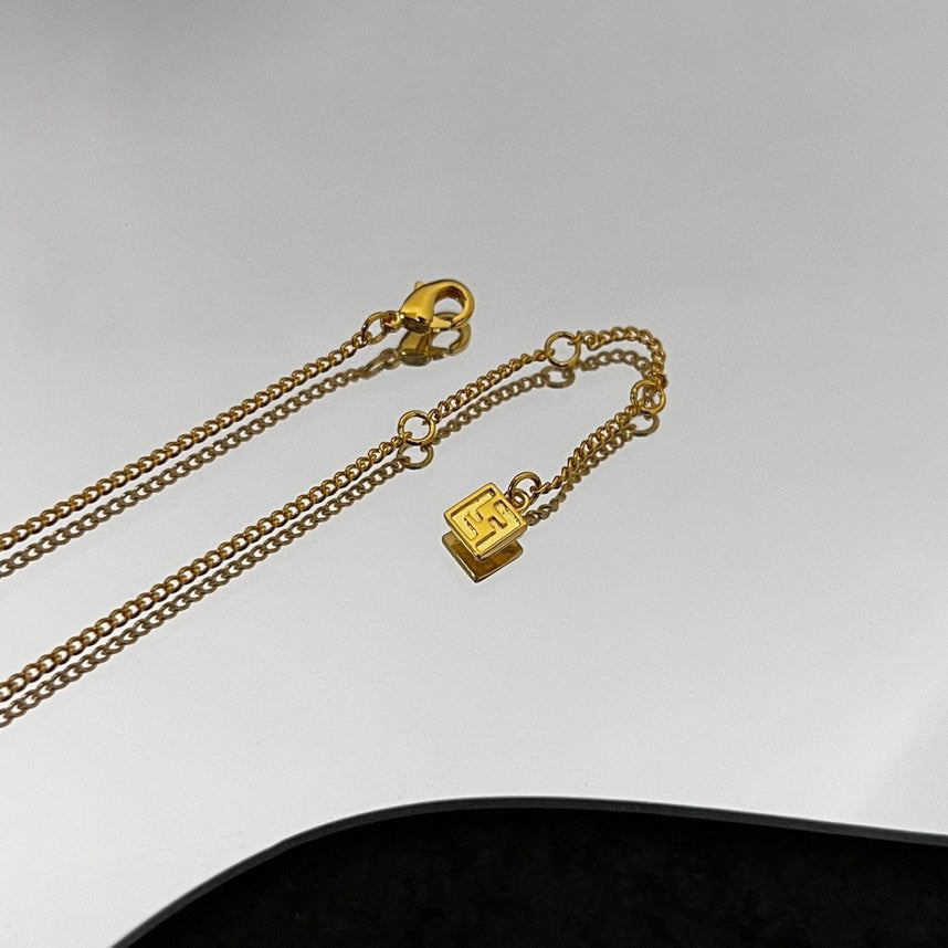 18K Fendi Forever Pink Necklace