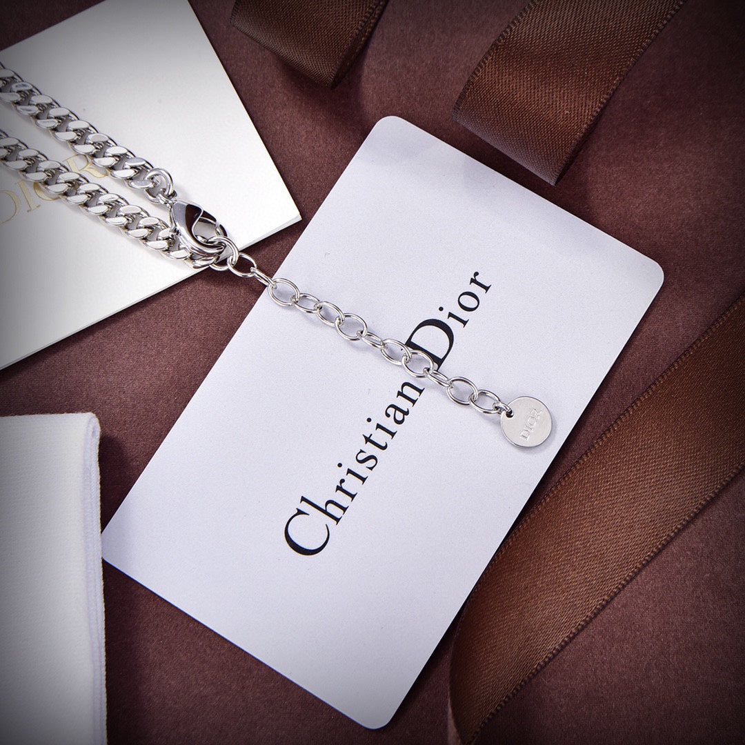 18K Dior Celine Gourmette Pearls Necklace