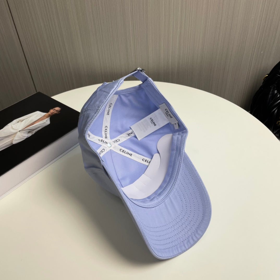CELINE BASEBALL CAP MODEL 650709 IN LIGHT PURPLE COTTON