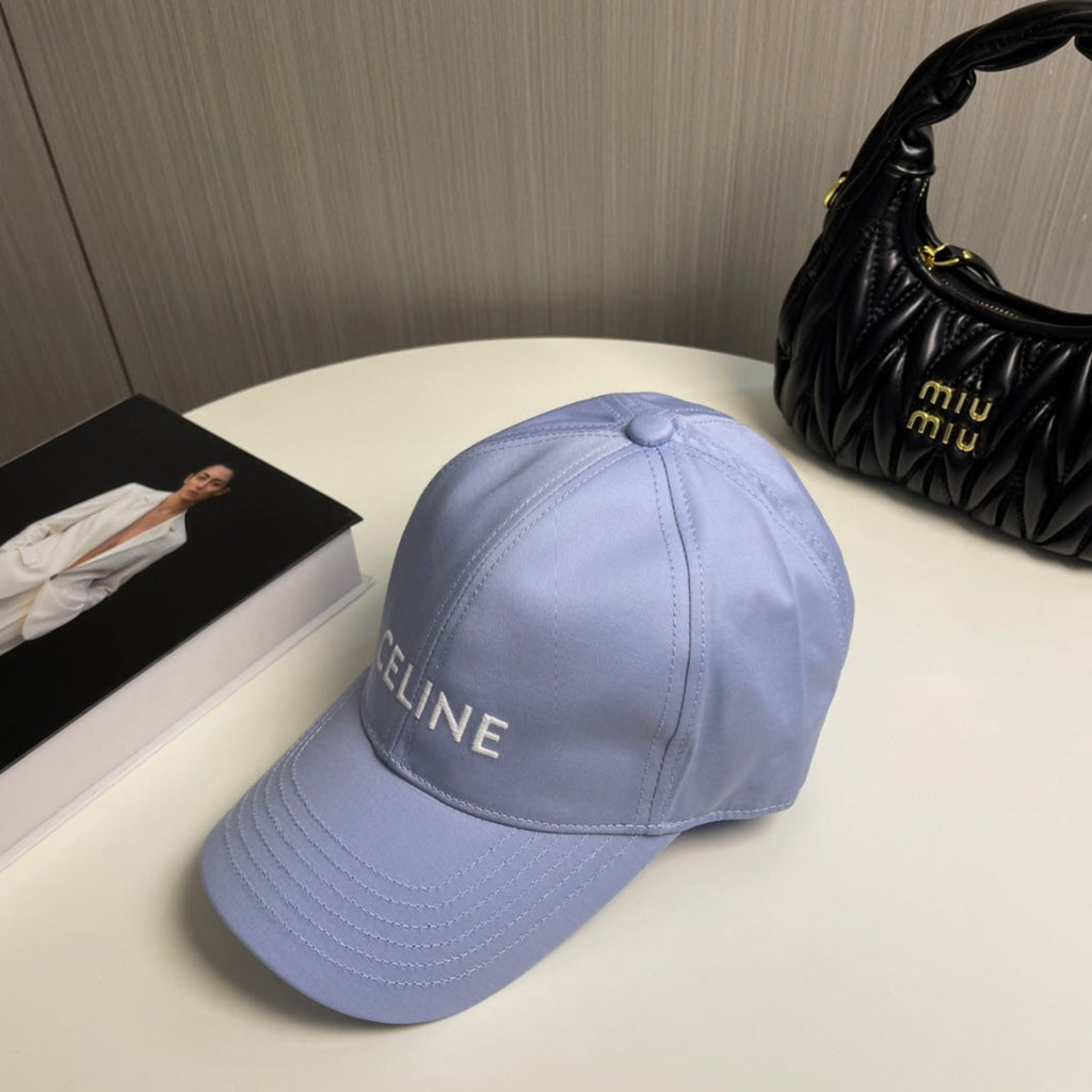 CELINE BASEBALL CAP MODEL 650709 IN LIGHT PURPLE COTTON