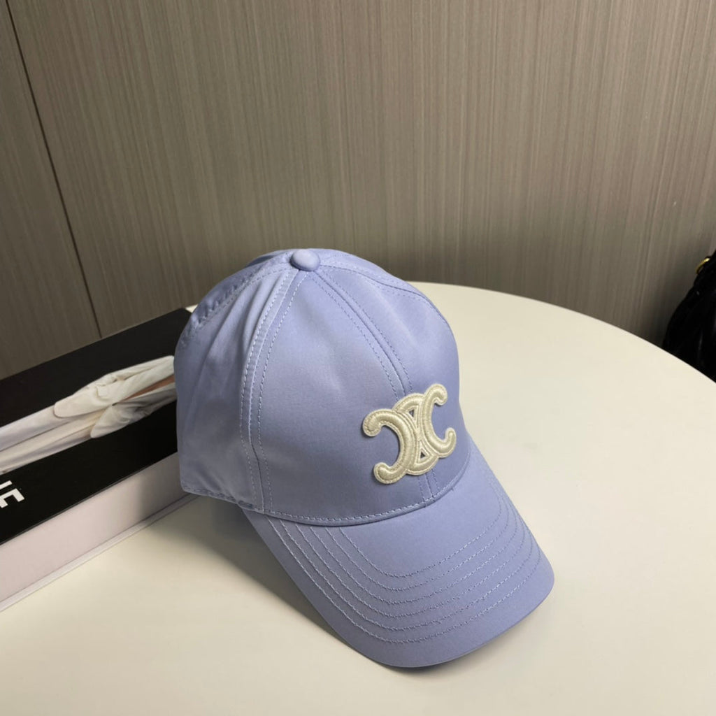 CELINE BASEBALL CAP MODEL 650712 IN LIGHT PURPLE COTTON