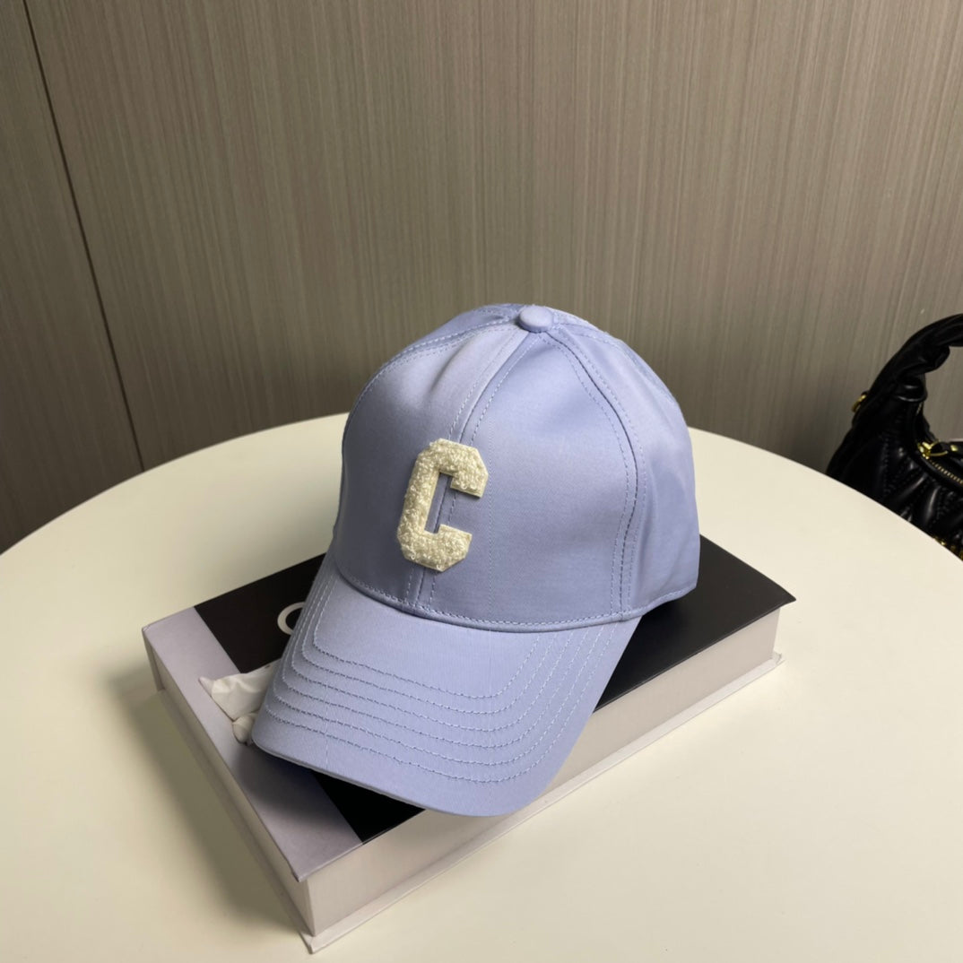 CELINE BASEBALL CAP MODEL 650714 IN LIGHT PURPLE COTTON