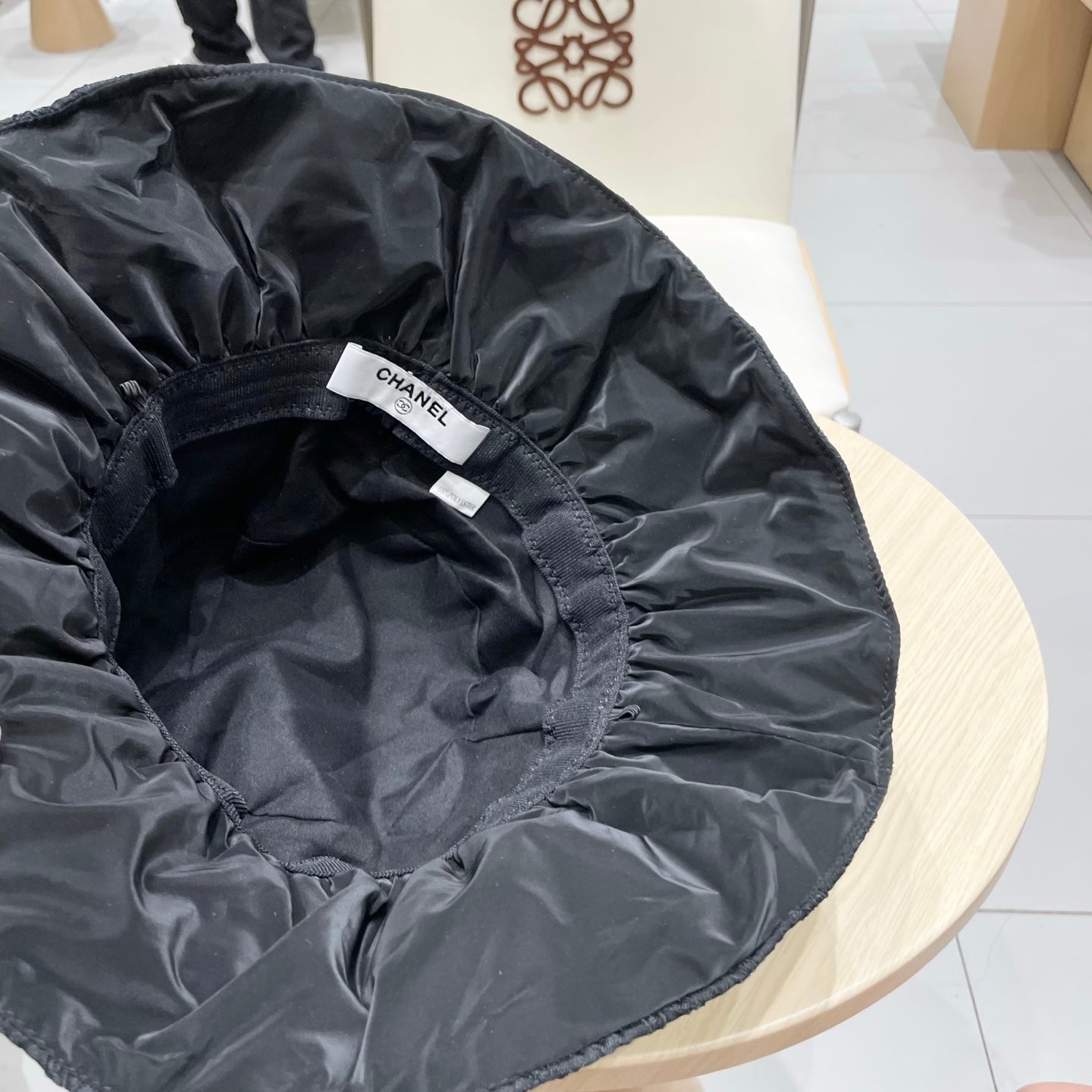 CHANEL BUCKET HAT BLACK PEARL 674114