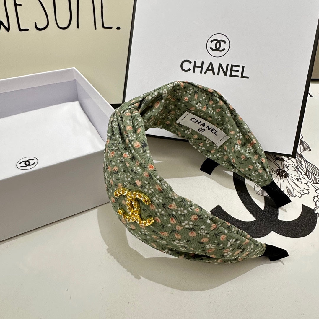 CHANEL COLORFUL FABRIC HEADBAND 168582