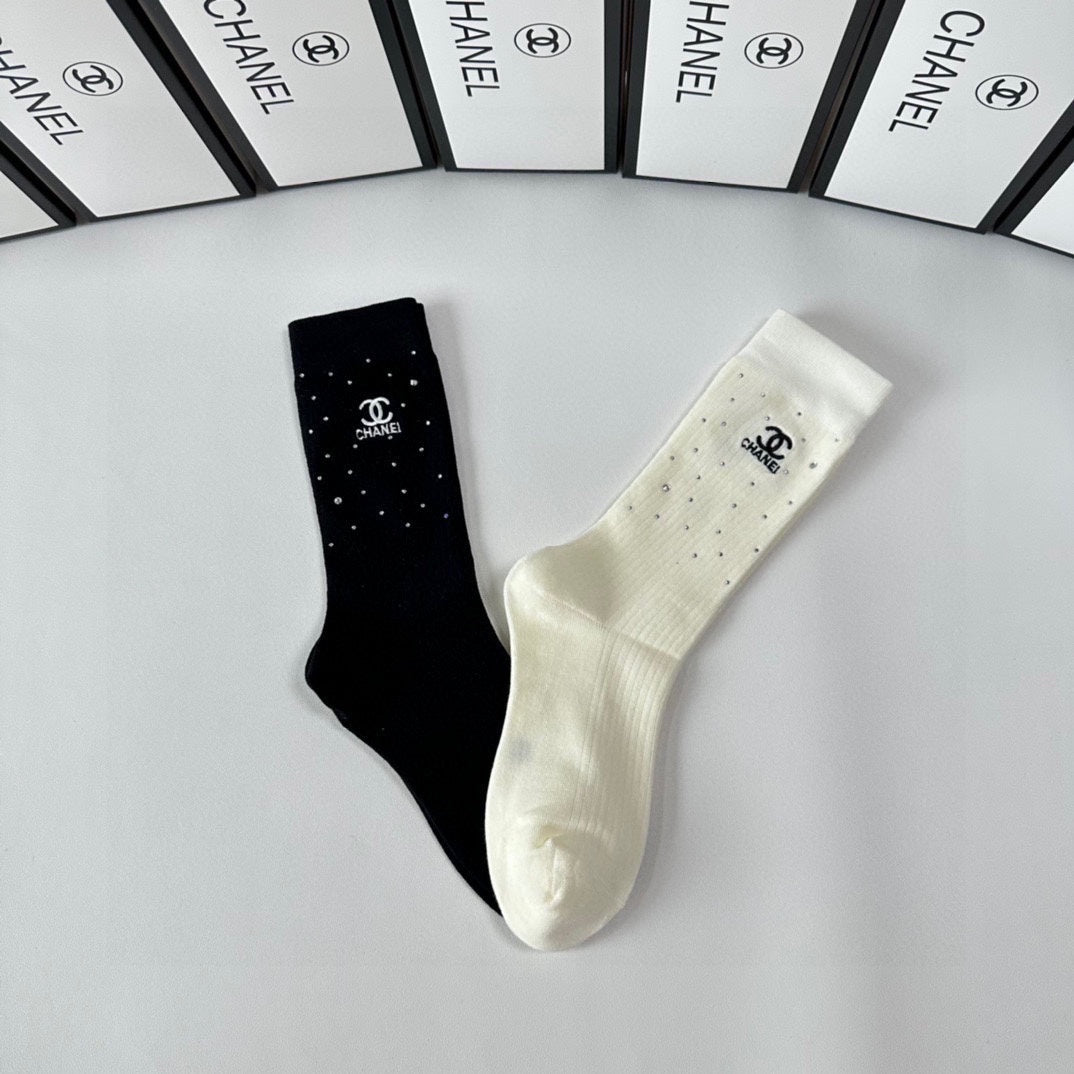 CHANEL CREW SOCKS 423798 (1 BOX)