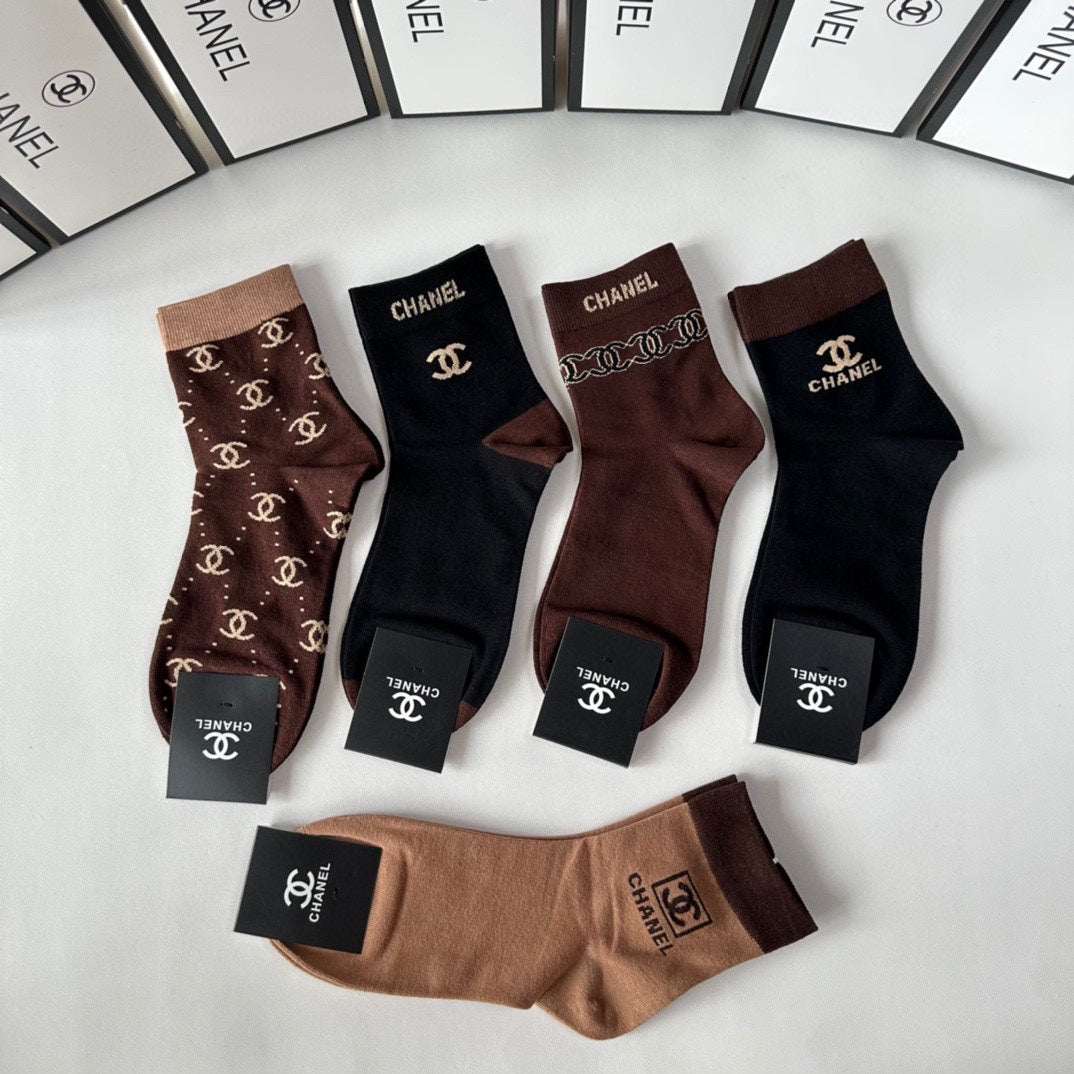 CHANEL LOW-CUT SOCKS 425662 ( 1 BOX )