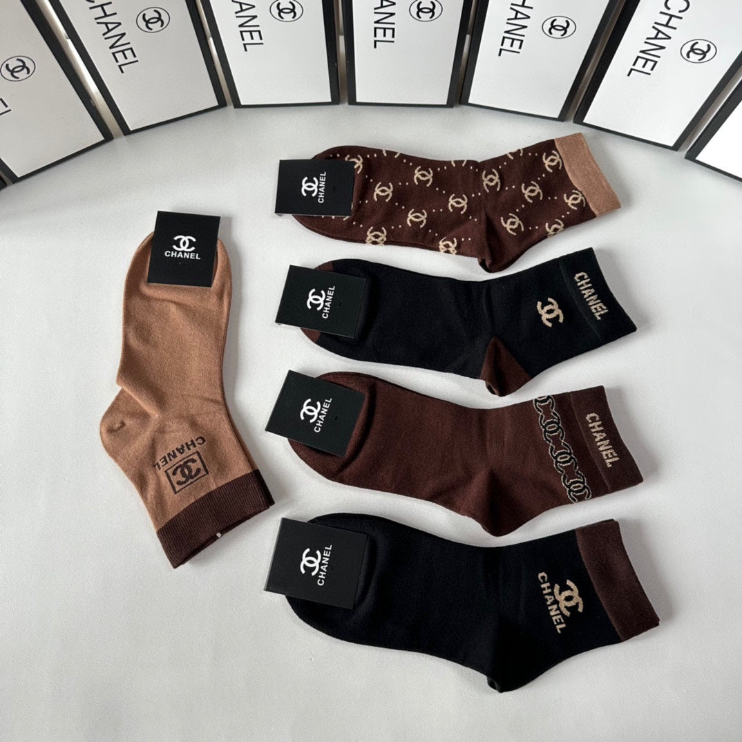 CHANEL LOW-CUT SOCKS 425662 ( 1 BOX )