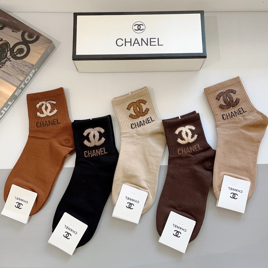CHANEL LOW-CUT SOCKS 414580 ( 1 BOX )