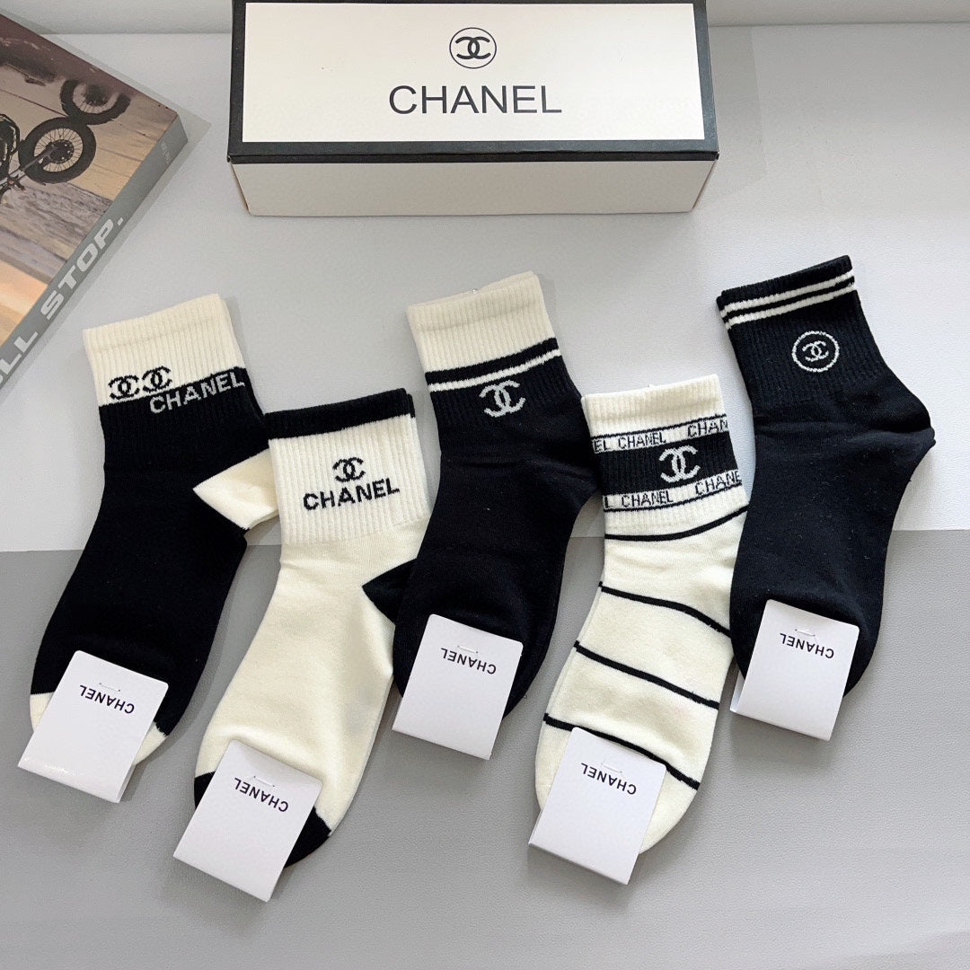 CHANEL LOW-CUT SOCKS 417503 ( 1 BOX )