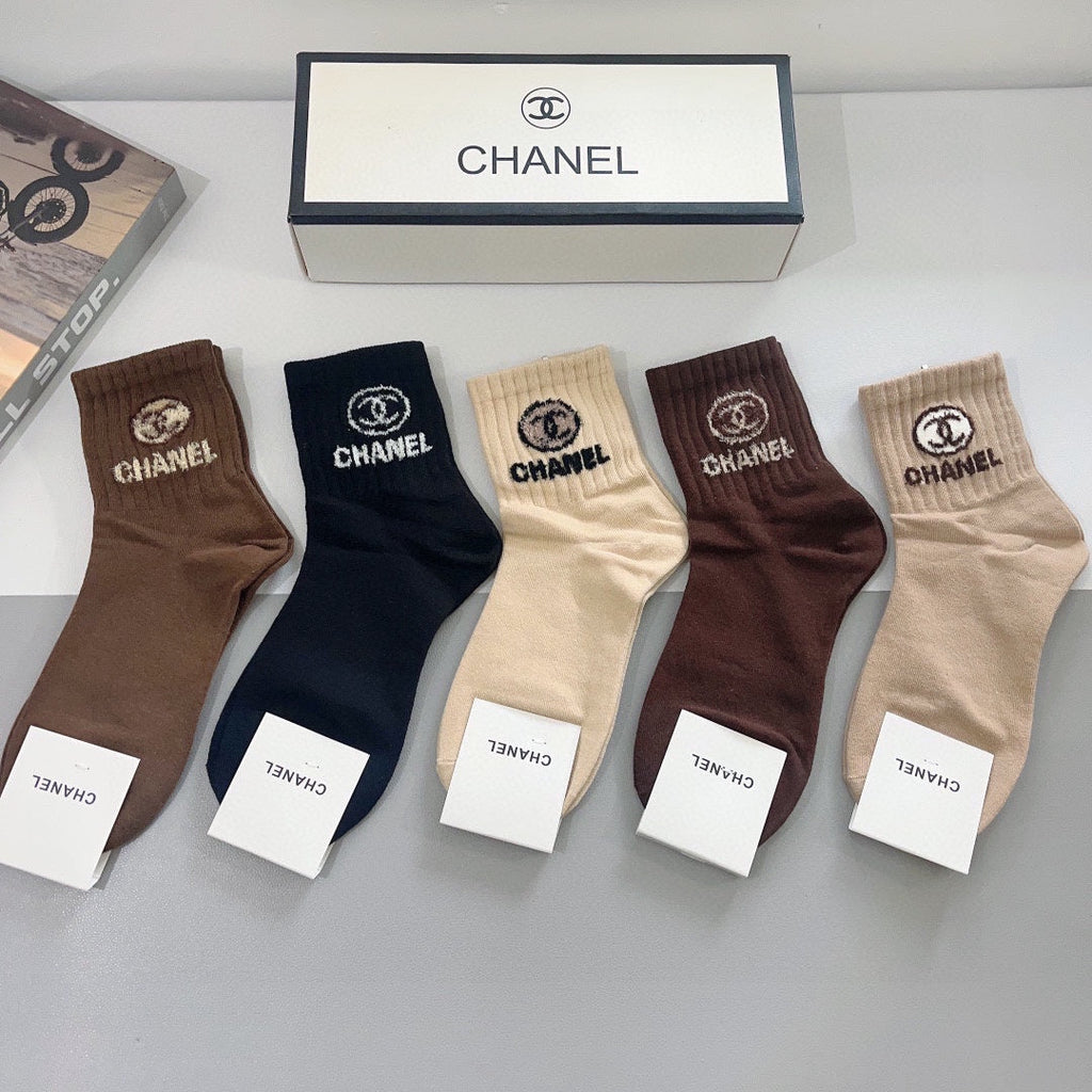 CHANEL LOW-CUT SOCKS 420802 (1 BOX)