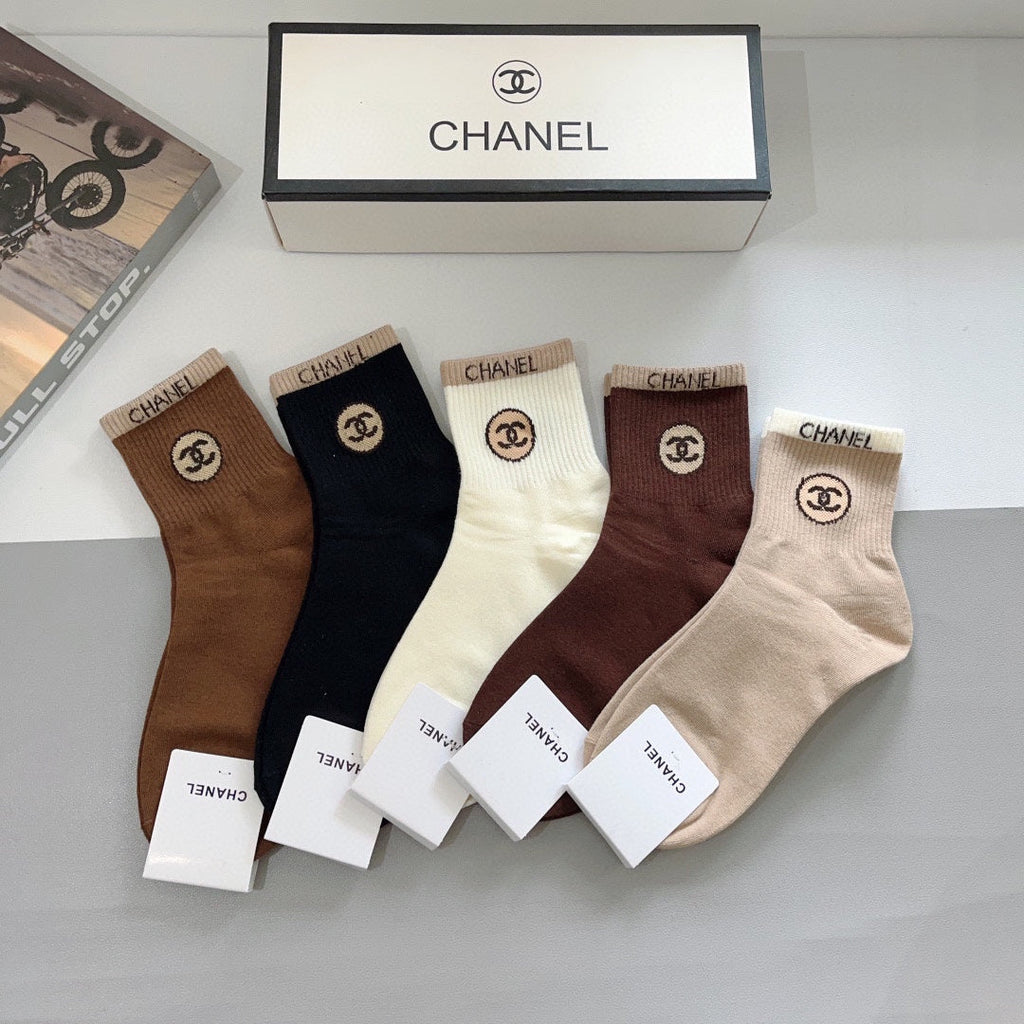 CHANEL LOW-CUT SOCKS 420807 (1 BOX)