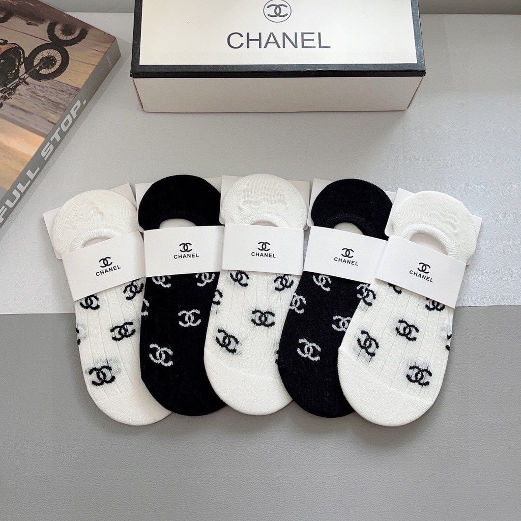 CHANEL FLAT SOCKS 425638 ( 1 BOX )