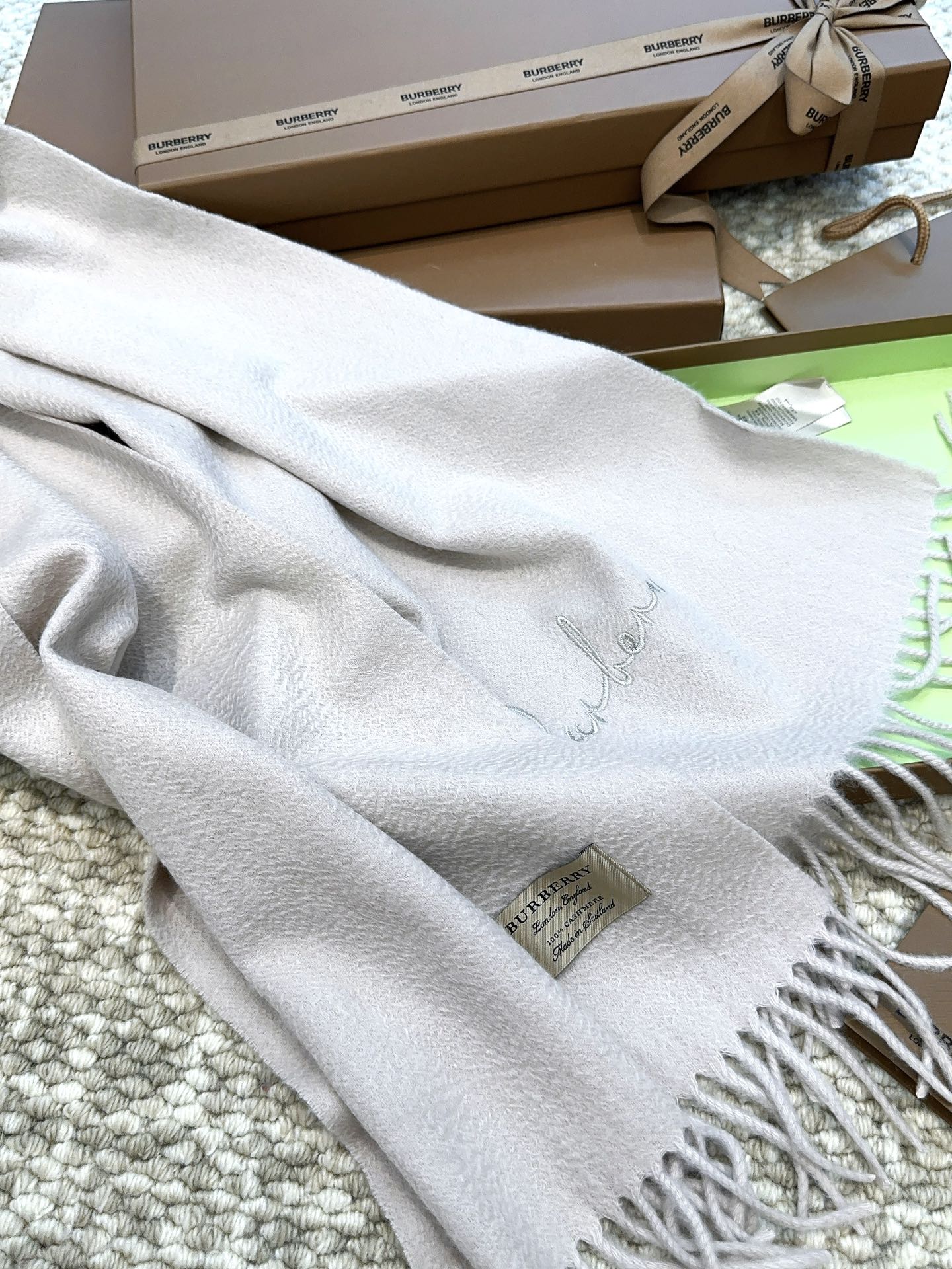 BBR SCARF 190 CM IN CASHMERE 525905