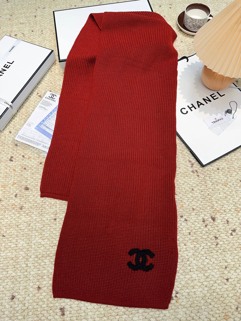 CHANEL 25S SCARF 175 IN WOOL 991921