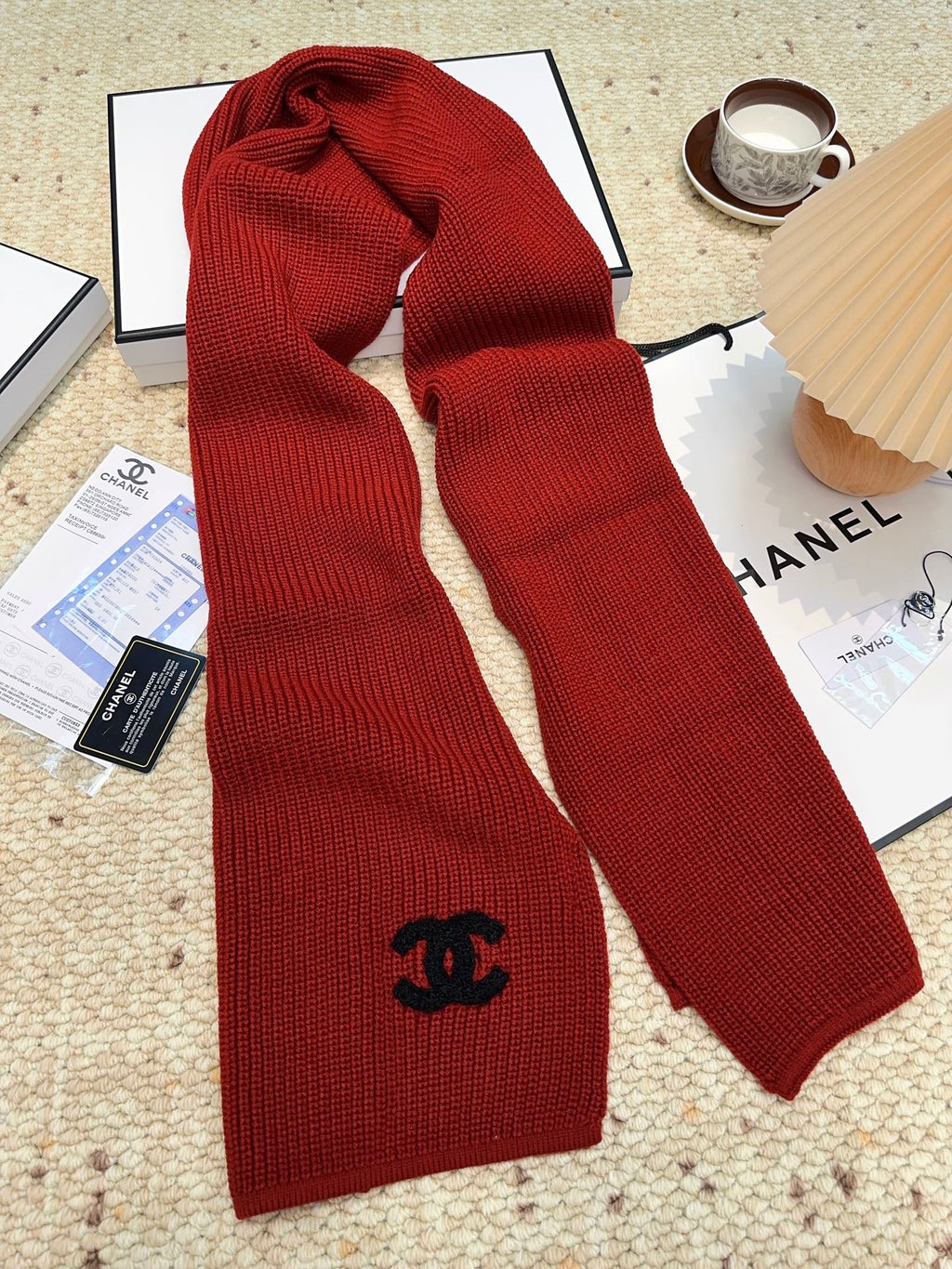 CHANEL 25S SCARF 175 IN WOOL 991921