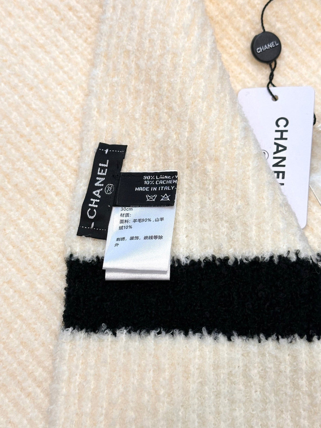 CHANEL 25S SCARF 175 CM IN WOOL CASHMERE 943160