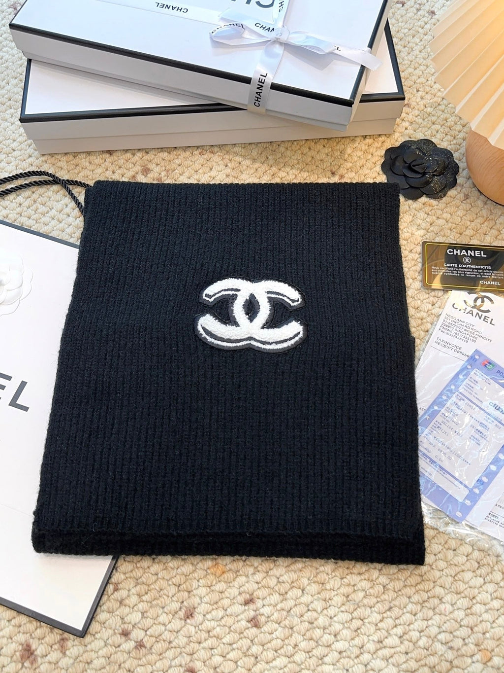 CHANEL 25S SCARF 175 IN CASHMERE 932230