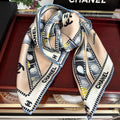 CHANEL 25S SCARF 90 IN SILK 727362