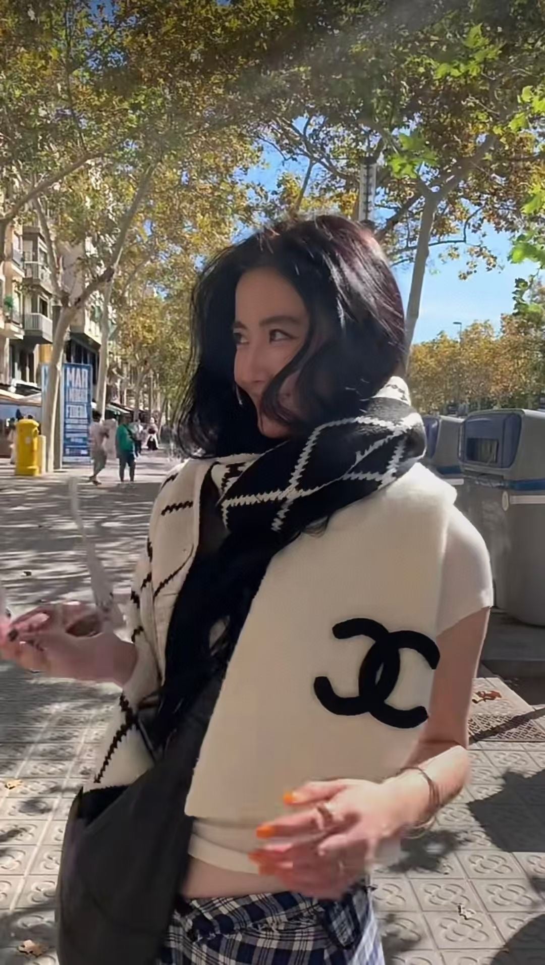 CHANEL 25S SCARF 180 CM IN WOOL CASHMERE 943032