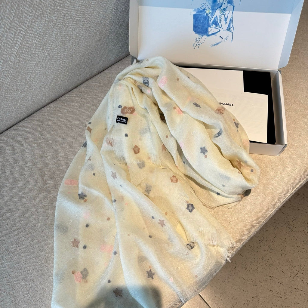 CHANEL 25S SCARF 200 IN CASHMERE 991827