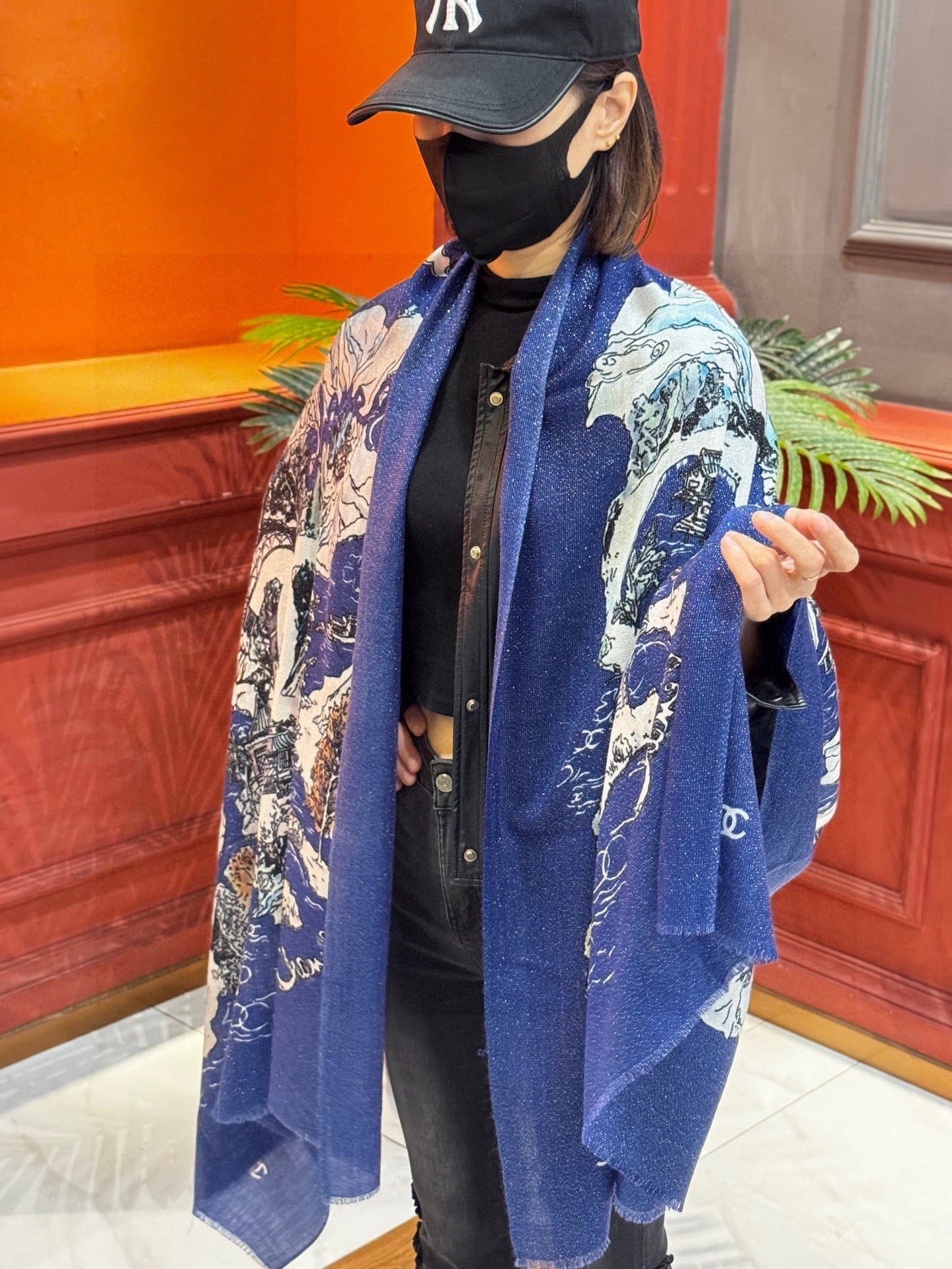 CHANEL 25S SCARF 200 CM IN CASHMERE 941753