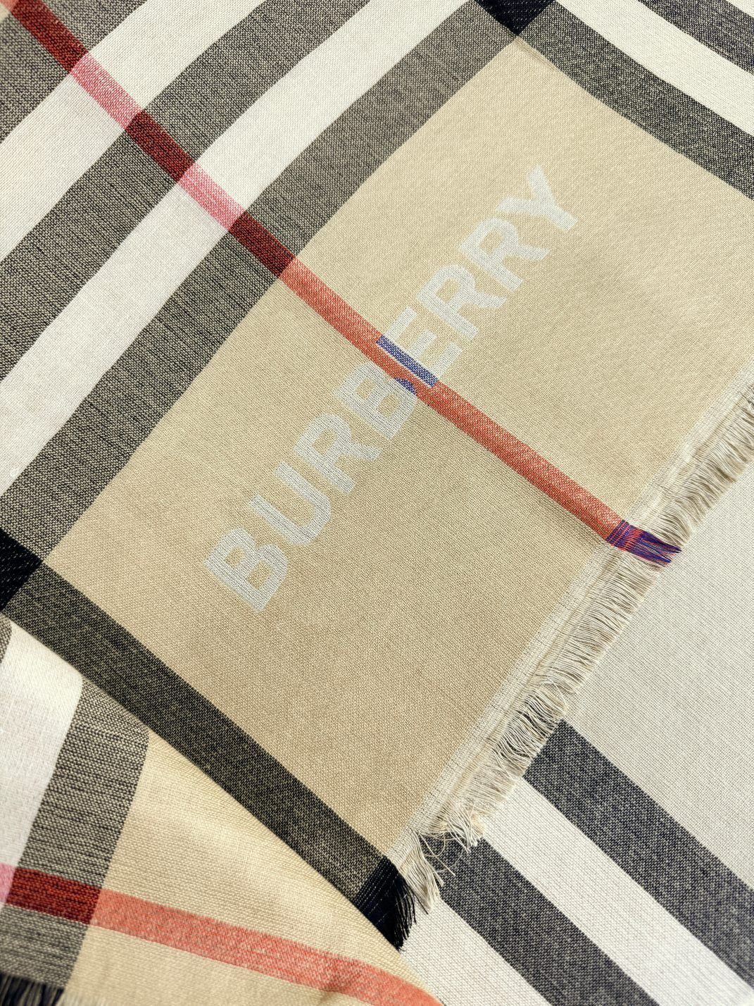 BBR SCARF 220 CM IN SILK CASHMERE 481239