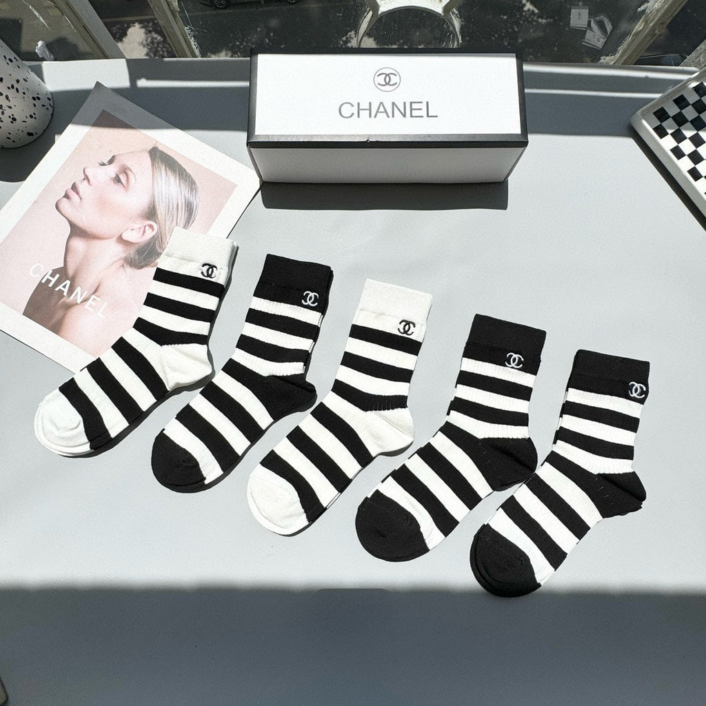 CHANEL LOW-CUT SOCKS 409454 ( 1 BOX )