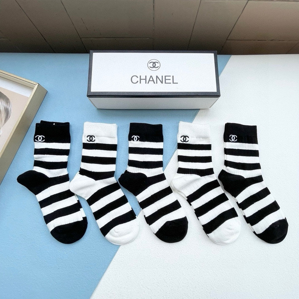 CHANEL LOW-CUT SOCKS 416017 ( 1 BOX )