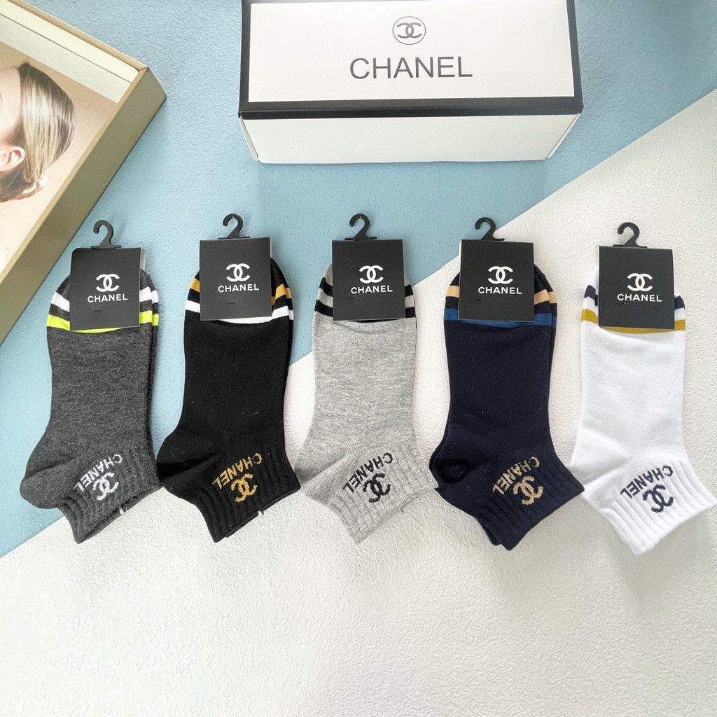 CHANEL LOW-CUT SOCKS 417401 ( 1 BOX )