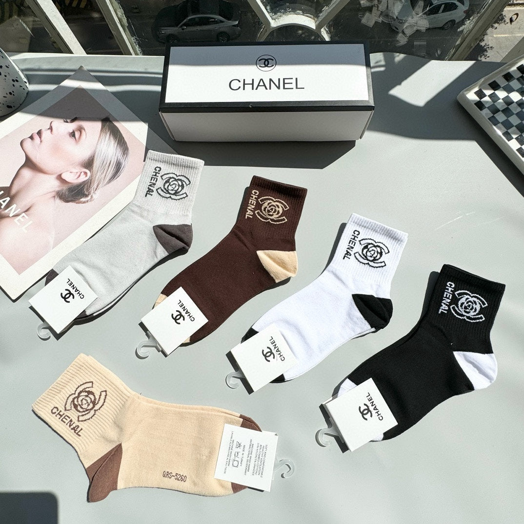 CHANEL LOW-CUT SOCKS 417417 ( 1 BOX )
