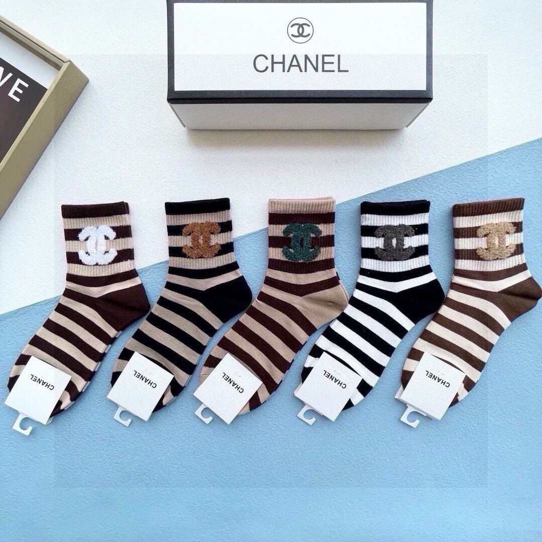 CHANEL LOW-CUT SOCKS 423922 (1 BOX)