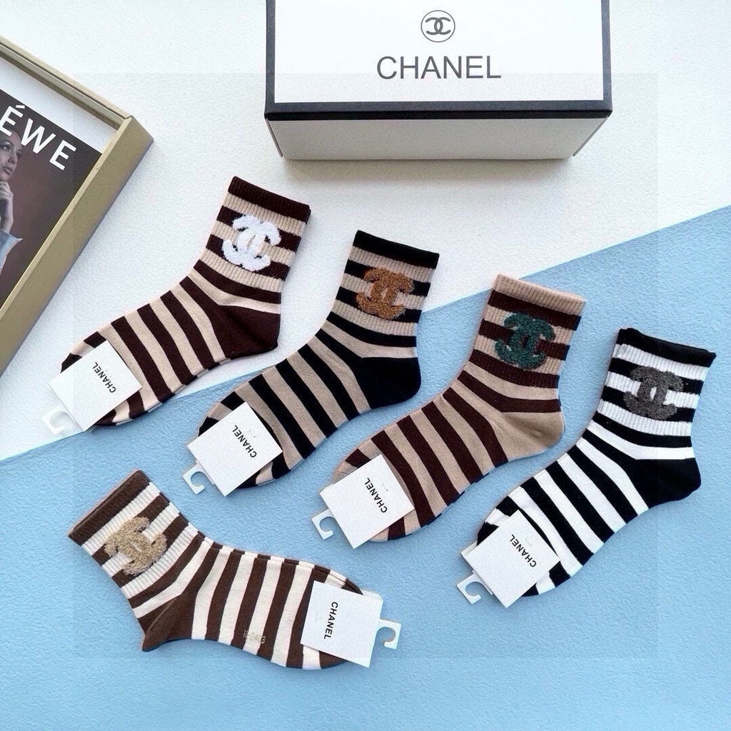 CHANEL LOW-CUT SOCKS 423922 (1 BOX)